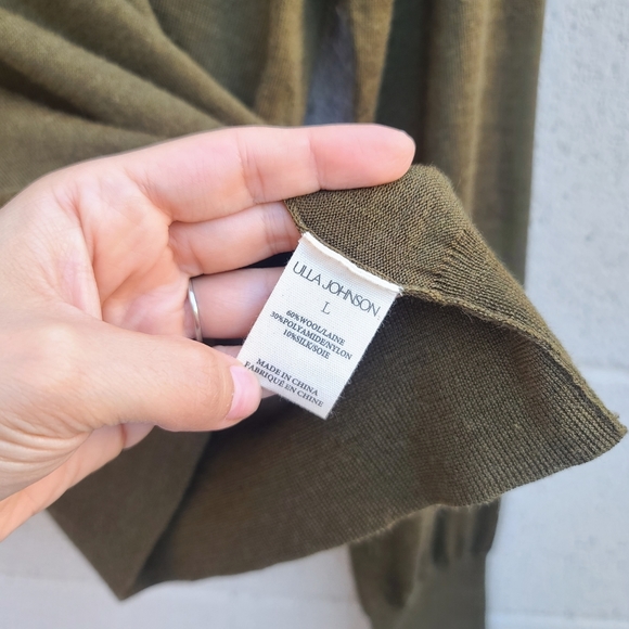 Ulla Johnson | Jean Ruffle Yoke Turtleneck in Willow Size Large - Picture 11 of 14